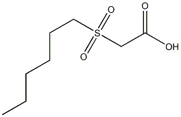 2-(hexylsulfonyl)acetic acid 结构式