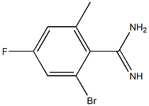 2-bromo-4-fluoro-6-methylbenzamidine 化学構造式