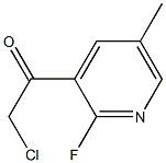 2-chloro-1-(2-fluoro-5-methylpyridin-3-yl)ethanone 化学構造式