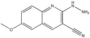 2-hydrazinyl-6-methoxyquinoline-3-carbonitrile Structure