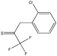 3-(2-chlorophenyl)-1,1,1-trifluoropropane-2-thione,,结构式