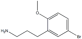 3-(5-bromo-2-methoxy-phenyl)propylamine,,结构式