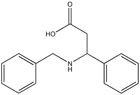 3-(benzylamino)-3-phenylpropanoic acid 结构式
