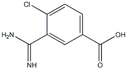 3-amidino-4-chlorobenzoic acid 化学構造式