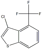 3-chloro-4-(trifluoromethyl)benzo[b]thiophene,,结构式