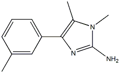 4-(3-methylphenyl)-1,5-dimethyl-1H-imidazol-2-amine