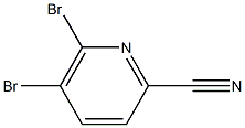 5,6-dibromopicolinonitrile Structure