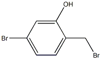 5-bromo-2-(bromomethyl)phenol 化学構造式