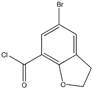 5-bromo-2,3-dihydrobenzofuran-7-carbonyl chloride,,结构式