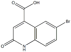 6-bromo-2-oxo-1,2-dihydroquinoline-4-carboxylic acid 结构式