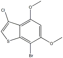 7-bromo-3-chloro-4,6-dimethoxybenzo[b]thiophene,,结构式