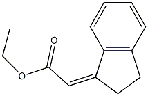 ethyl 2-(1,2-dihydroinden-3-ylidene)acetate,,结构式