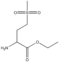 ethyl 2-amino-4-(methylsulfonyl)butanoate 化学構造式