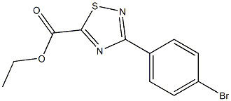 ethyl 3-(4-bromophenyl)-1,2,4-thiadiazole-5-carboxylate 化学構造式