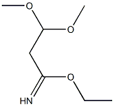 ethyl 3,3-dimethoxypropanylimidate 化学構造式