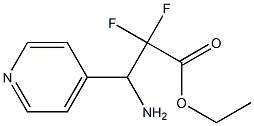 ethyl 3-amino-2,2-difluoro-3-(pyridin-4-yl)propanoate Structure