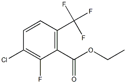 ethyl 3-chloro-2-fluoro-6-(trifluoromethyl)benzoate 结构式