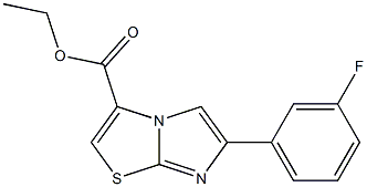 ETHYL 6-(3-FLUOROPHENYL)IMIDAZO[2,1-B][1,3]THIAZOLE-3-CARBOXYLATE Structure