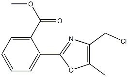 METHYL 2-(4-(CHLOROMETHYL)-5-METHYLOXAZOL-2-YL)BENZOATE Structure