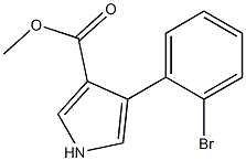 methyl 4-(2-bromophenyl)-1H-pyrrole-3-carboxylate Struktur