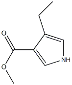 methyl 4-ethyl-1H-pyrrole-3-carboxylate 化学構造式