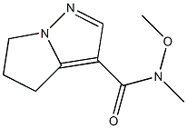 N-methoxy-N-methyl-5,6-dihydro-4H-pyrrolo[1,2-b]pyrazole-3-carboxamide Structure