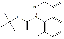 tert-butyl 2-(2-bromoacetyl)-6-fluorophenylcarbamate Structure