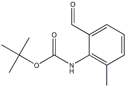 tert-butyl 2-formyl-6-methylphenylcarbamate,,结构式