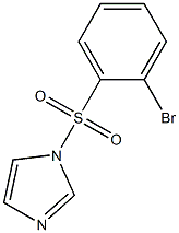 1-[(2-Bromophenyl)sulphonyl]-1H-imidazole 化学構造式