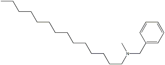 N-benzyl-N-methyl-tetradecan-1-amine Struktur