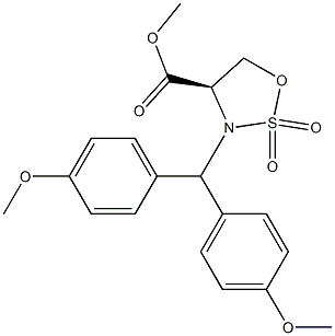 Methyl (R)-3-[Bis(4-Methoxyphenyl)Methyl]-2,2-Dioxo-[1,2,3]Oxathiazolidine-4-Carboxylate