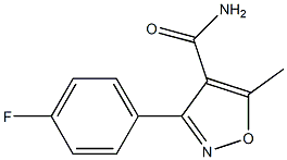 3-(4-fluorophenyl)-5-methylisoxazole-4-carboxamide 结构式