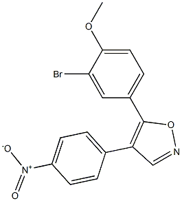 5-(3-bromo-4-methoxyphenyl)-4-(4-nitrophenyl)isoxazole Structure