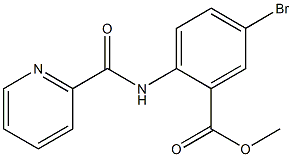 methyl 5-bromo-2-(picolinamido) benzoate 化学構造式