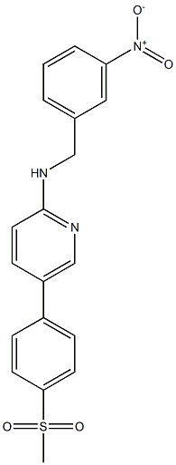 N-(3-nitrobenzyl)-5-(4-(methylsulfonyl)phenyl)pyridin-2-amine Structure