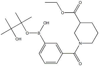 3-[3-(乙氧羰基)哌啶-1-羰基] 苯硼酸频哪酯,97% 结构式