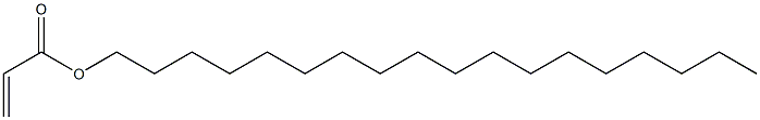 Octadecyl acrylate 化学構造式