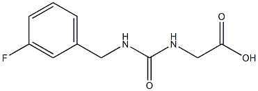 ({[(3-fluorobenzyl)amino]carbonyl}amino)acetic acid 结构式