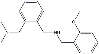 ({2-[(dimethylamino)methyl]phenyl}methyl)[(2-methoxyphenyl)methyl]amine 化学構造式