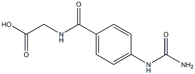 ({4-[(aminocarbonyl)amino]benzoyl}amino)acetic acid