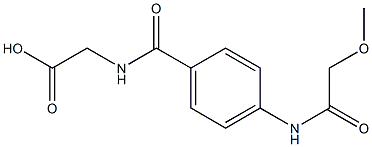 ({4-[(methoxyacetyl)amino]benzoyl}amino)acetic acid|