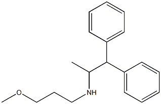(1,1-diphenylpropan-2-yl)(3-methoxypropyl)amine 结构式