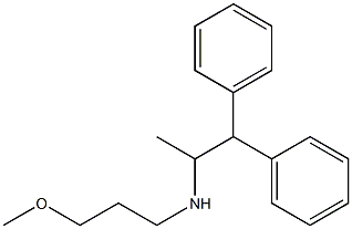 (1,1-diphenylpropan-2-yl)(3-methoxypropyl)amine Structure