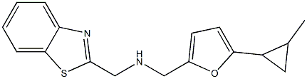 (1,3-benzothiazol-2-ylmethyl)({[5-(2-methylcyclopropyl)furan-2-yl]methyl})amine