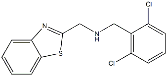 (1,3-benzothiazol-2-ylmethyl)[(2,6-dichlorophenyl)methyl]amine Struktur
