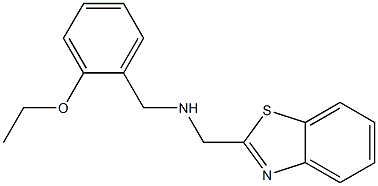 (1,3-benzothiazol-2-ylmethyl)[(2-ethoxyphenyl)methyl]amine,,结构式