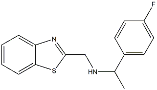 (1,3-benzothiazol-2-ylmethyl)[1-(4-fluorophenyl)ethyl]amine