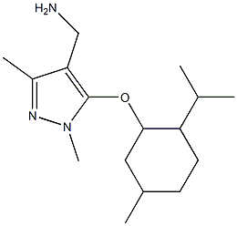 (1,3-dimethyl-5-{[5-methyl-2-(propan-2-yl)cyclohexyl]oxy}-1H-pyrazol-4-yl)methanamine