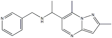 (1-{2,7-dimethylpyrazolo[1,5-a]pyrimidin-6-yl}ethyl)(pyridin-3-ylmethyl)amine