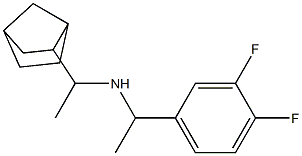 (1-{bicyclo[2.2.1]heptan-2-yl}ethyl)[1-(3,4-difluorophenyl)ethyl]amine Structure